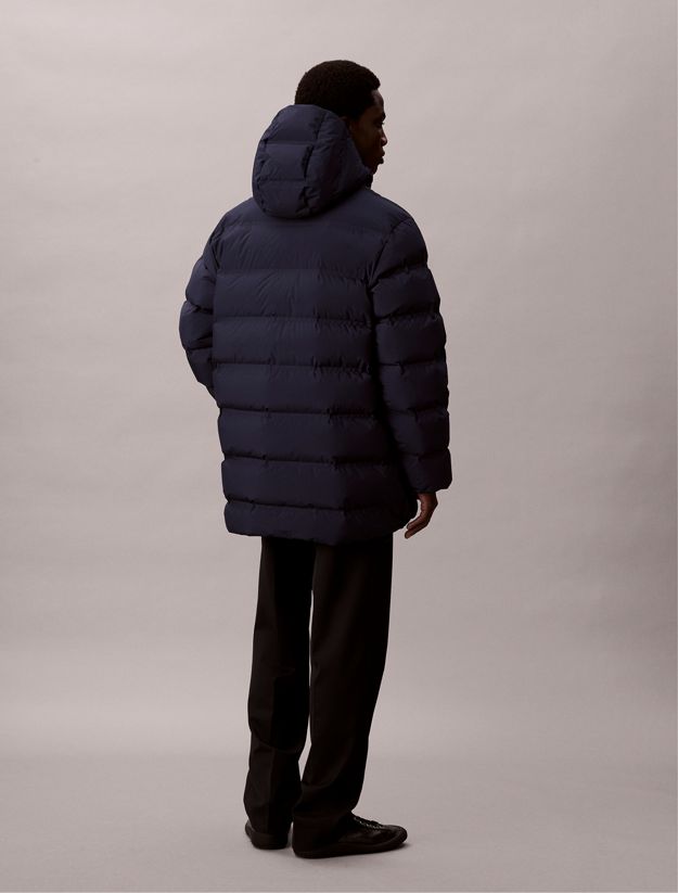 Channelled Down Puffer Coat