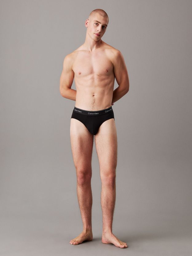 3 Pack Hip Briefs - Icon Cotton Stretch