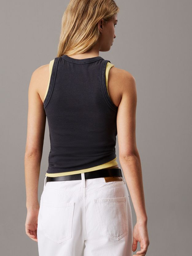 Slim Ribbed Cotton Tank Top