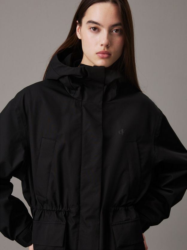 Technical Hooded Parka Coat