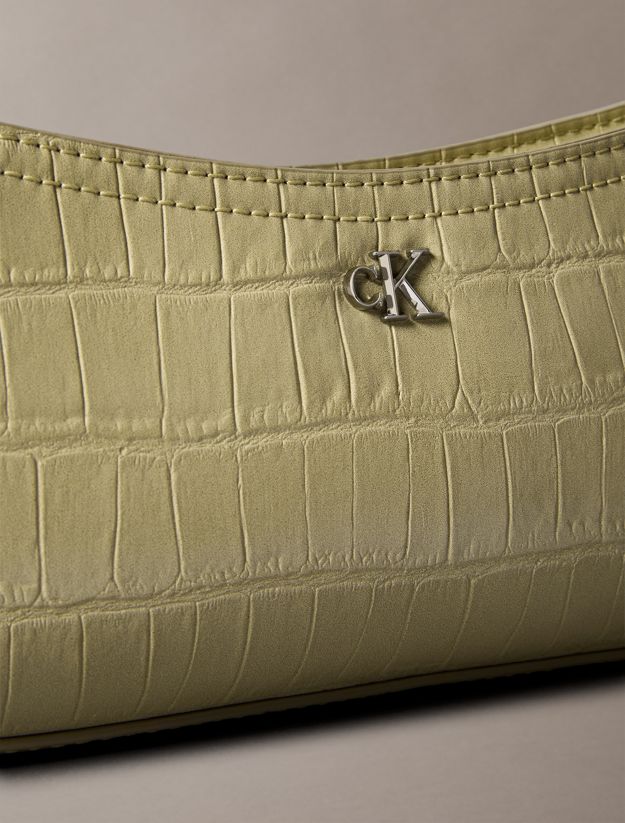 Small Croc-Effect Shoulder Bag