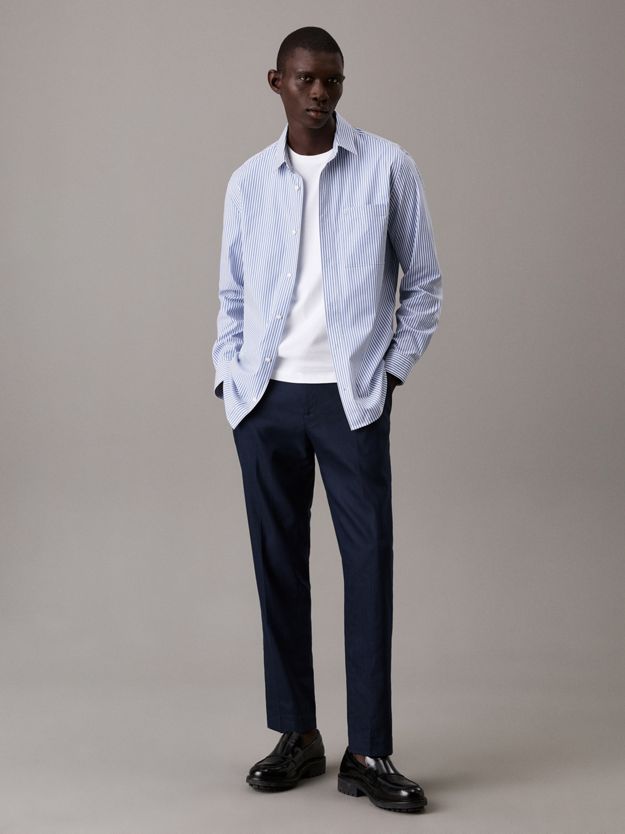 Tapered Linen Lyocell Trousers