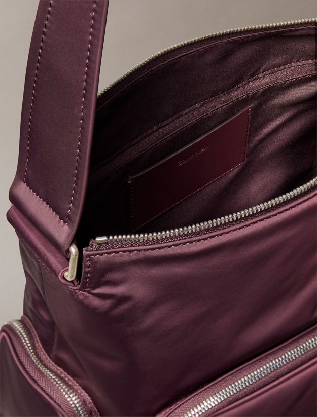 Soft Satin Nylon Satchel Handbag