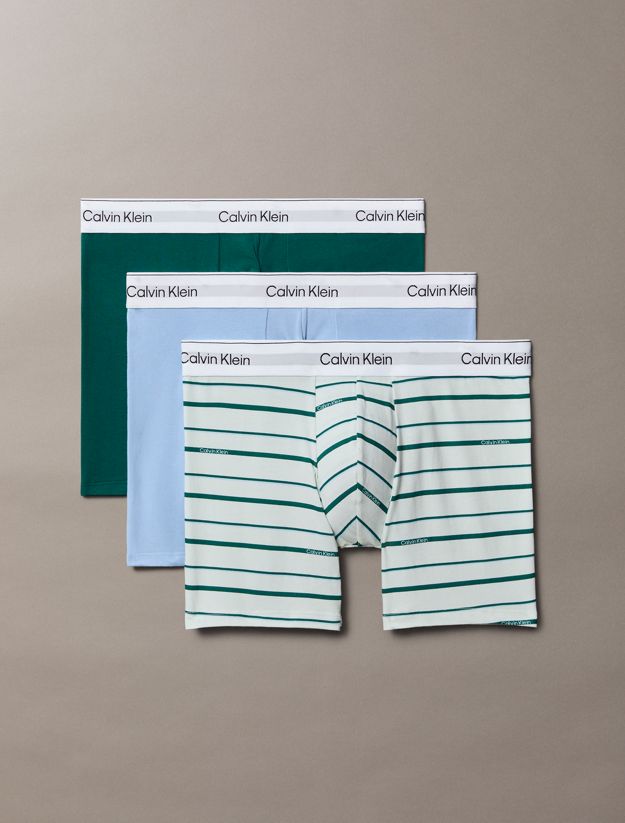 3 Pack Boxer Briefs - Icon Cotton Stretch