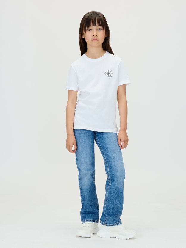 Mid Rise Straight Jeans