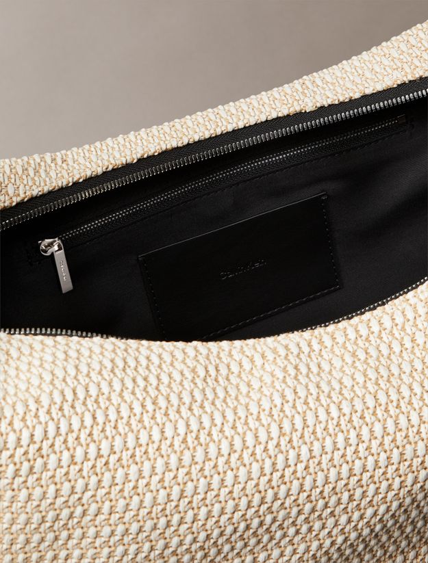 Large Raffia Hobo Bag