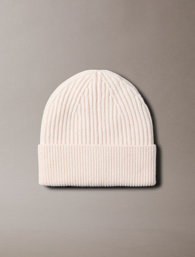 Wool Blend Signature Logo Beanie