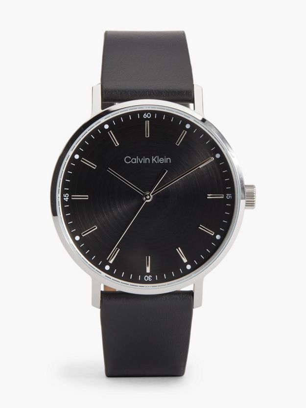 Modern Leather Strap Watch