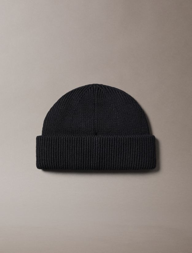 Wool Cashmere Blend Fisherman Beanie