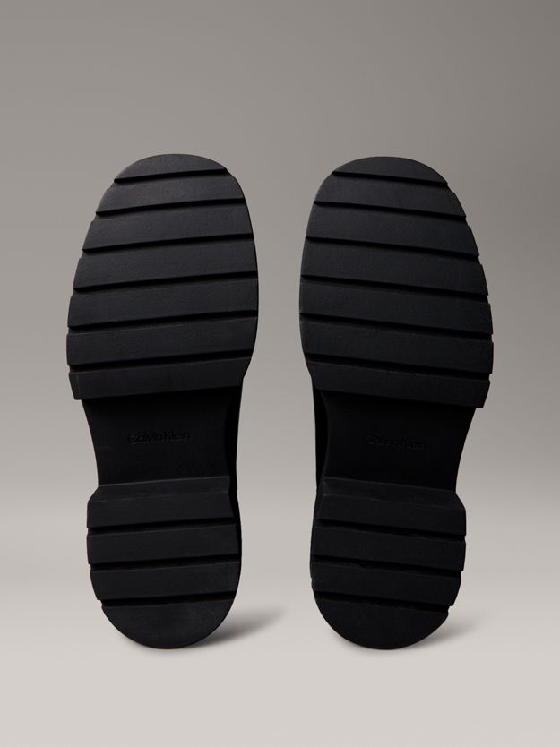 Leather Tall Chunky Chelsea Boots