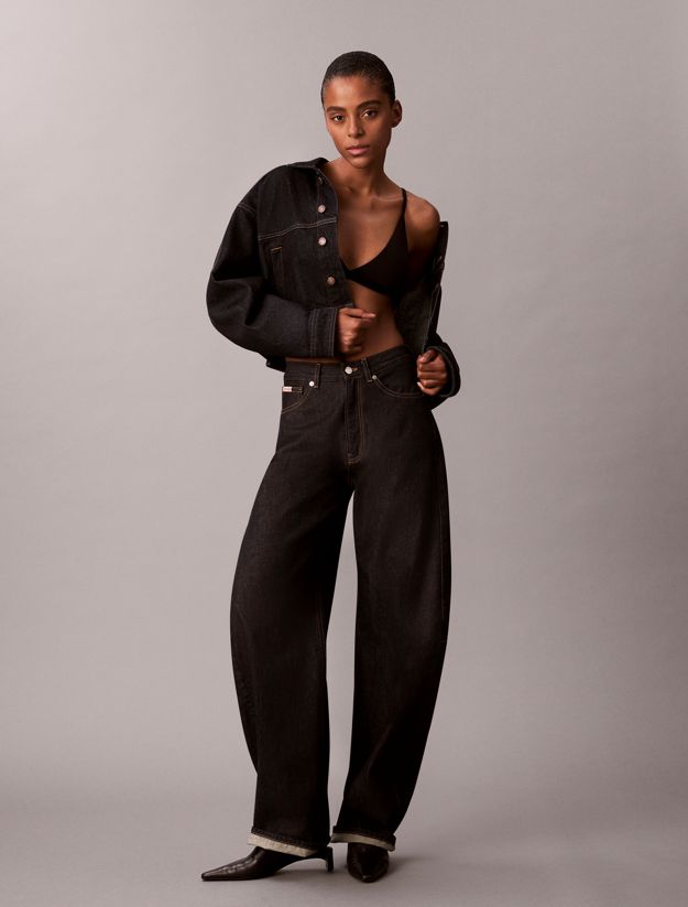 High Rise Barrel Jeans