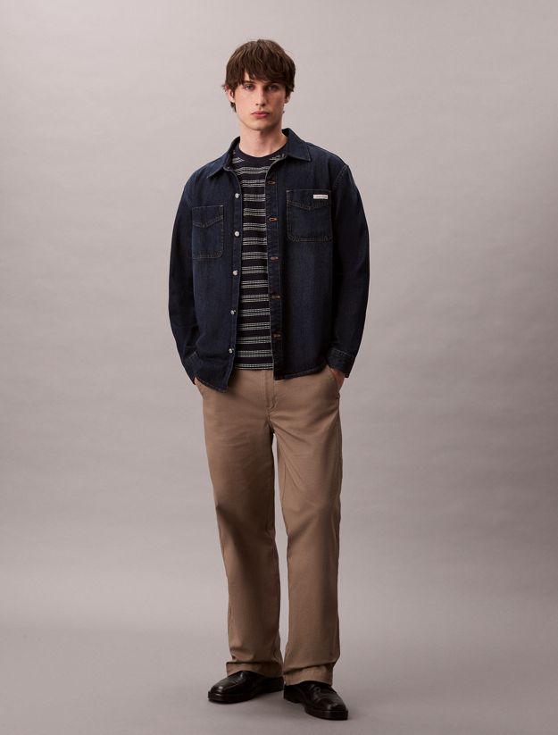 Stripe Jacquard Relaxed Pocket Tee