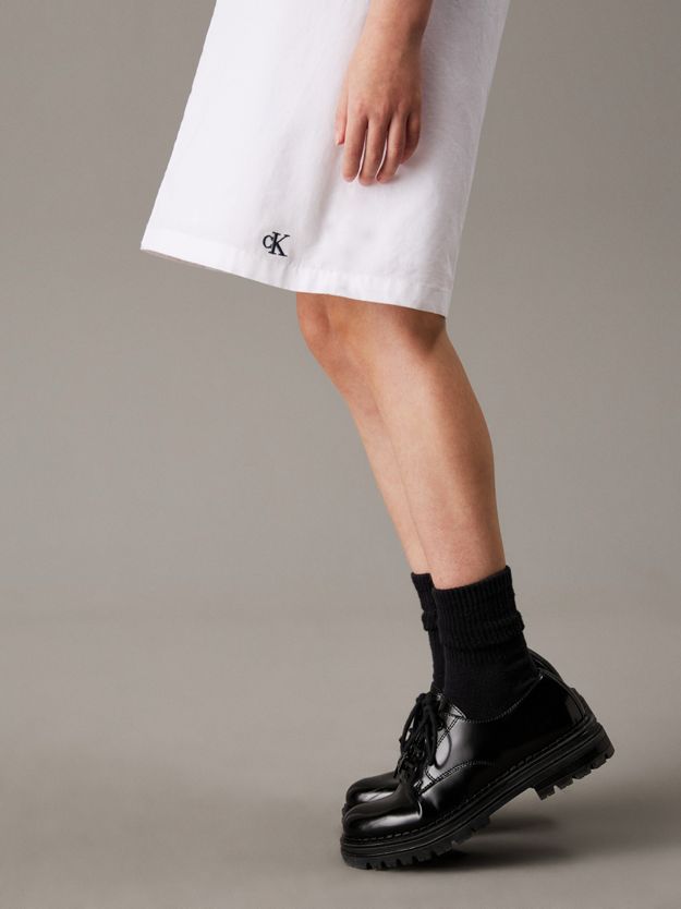 Loose Poplin Ruched Dress