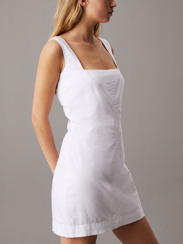 Soft Cotton Linen Mini Dress