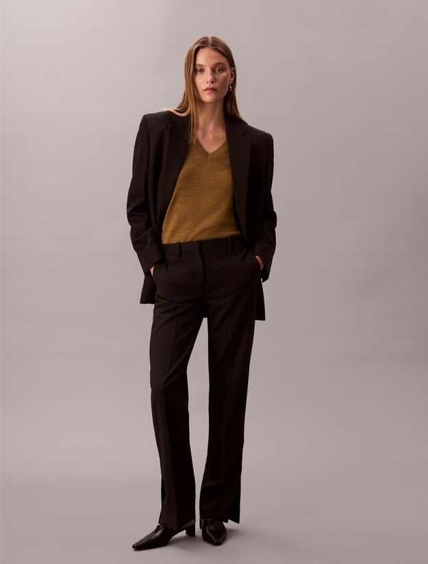 Merino Wool V-Neck Jumper