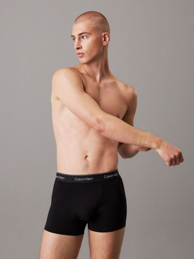 3 Pack Relaxed Dart Trunks - Icon Cotton Stretch