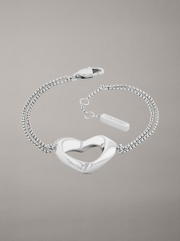 Double Chain Heart Bracelet