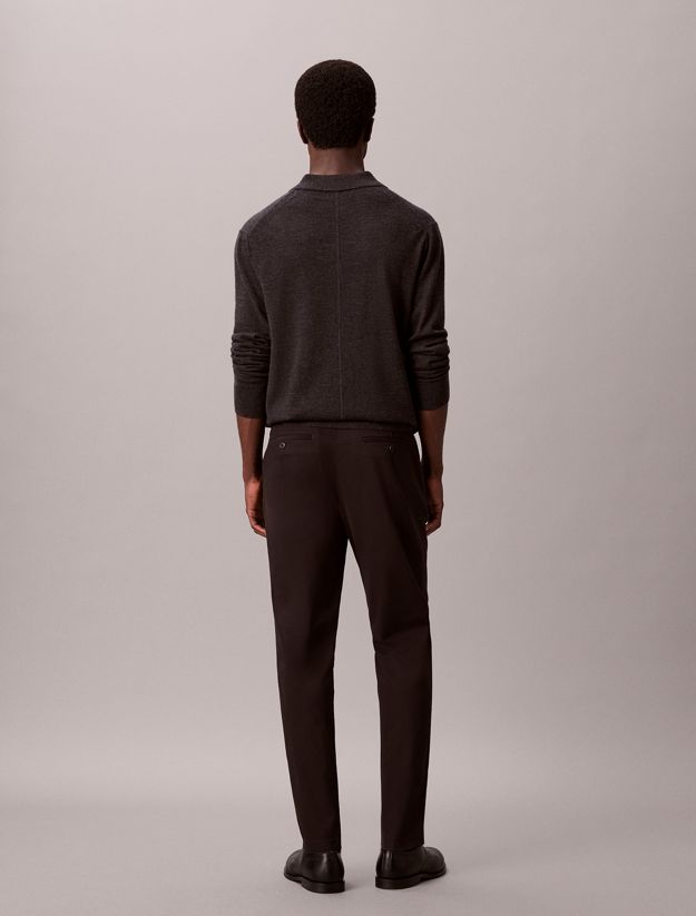 Slim Tapered Sateen Chino Trouser