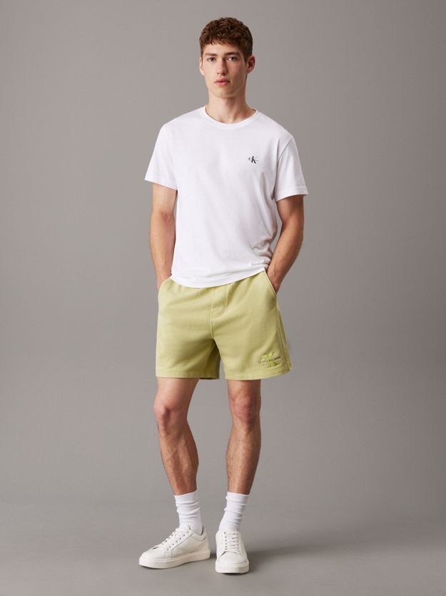 Relaxed Washed Cotton Jogger Shorts