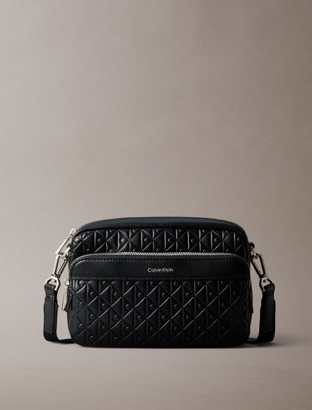 Embossed Allover Monogram Camera Bag