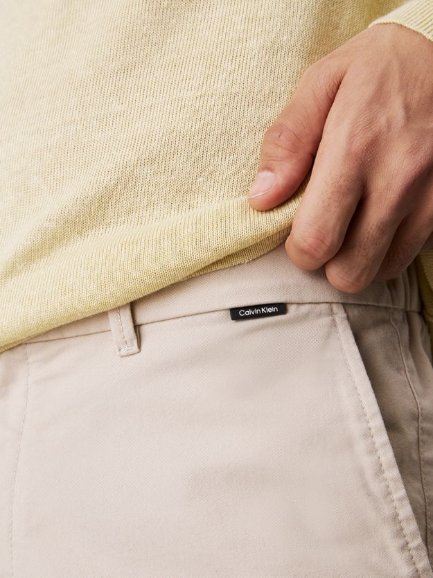 Straight Twill Chino Shorts