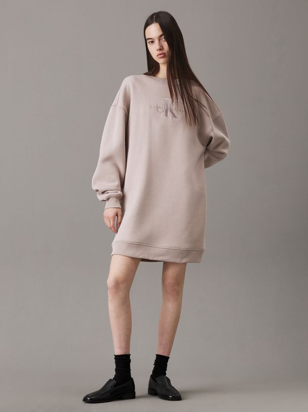 Relaxed Monogram Sweatshirt Dress