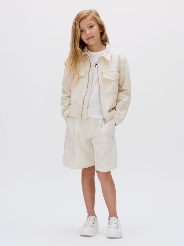 Flared Bermuda Chino Shorts