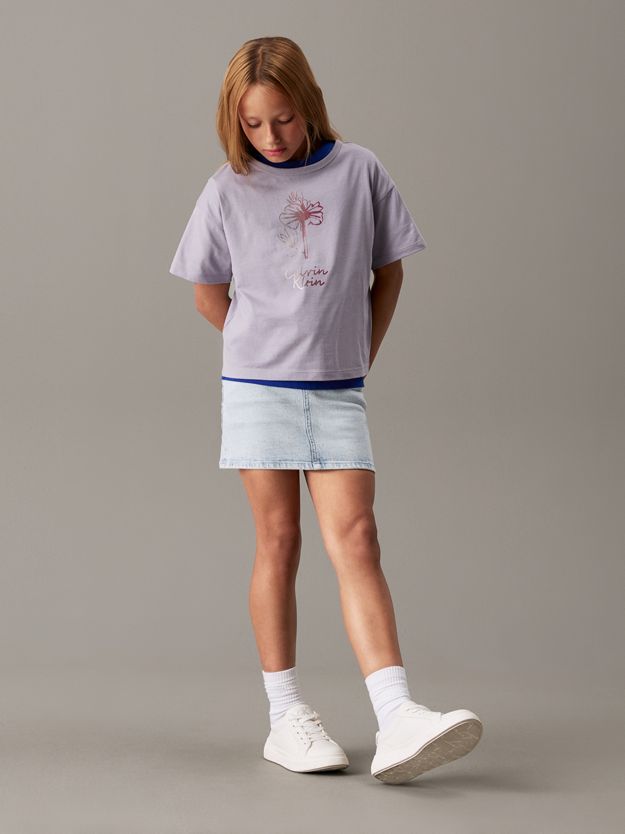 Boxy Flower Graphic T-shirt