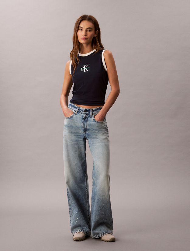 Slim Monogram Tank Top