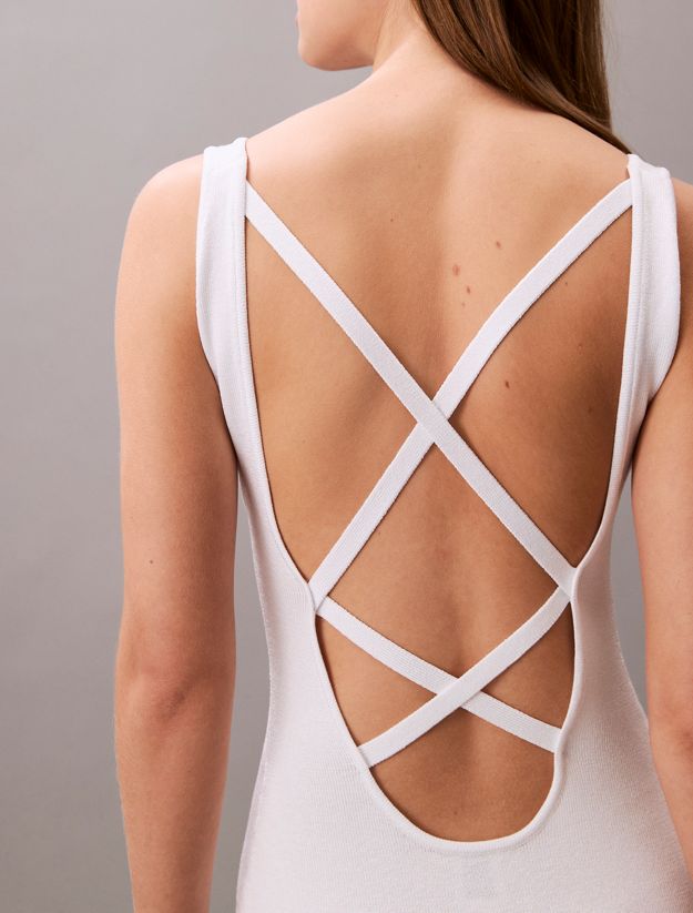 Cross Back Mini Dress