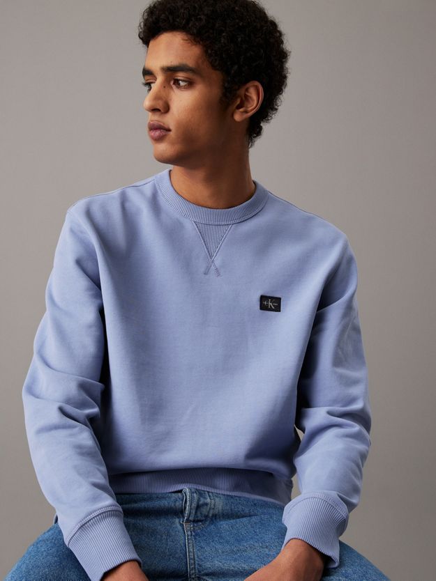 Cotton Terry Badge Sweatshirt