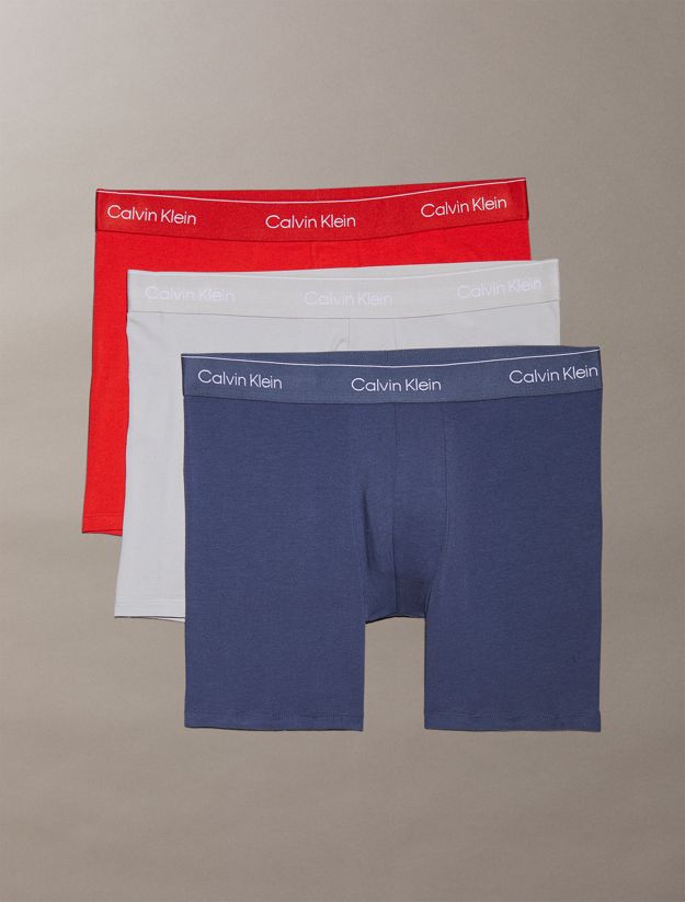 3 Pack Boxer Briefs - Icon Cotton Stretch