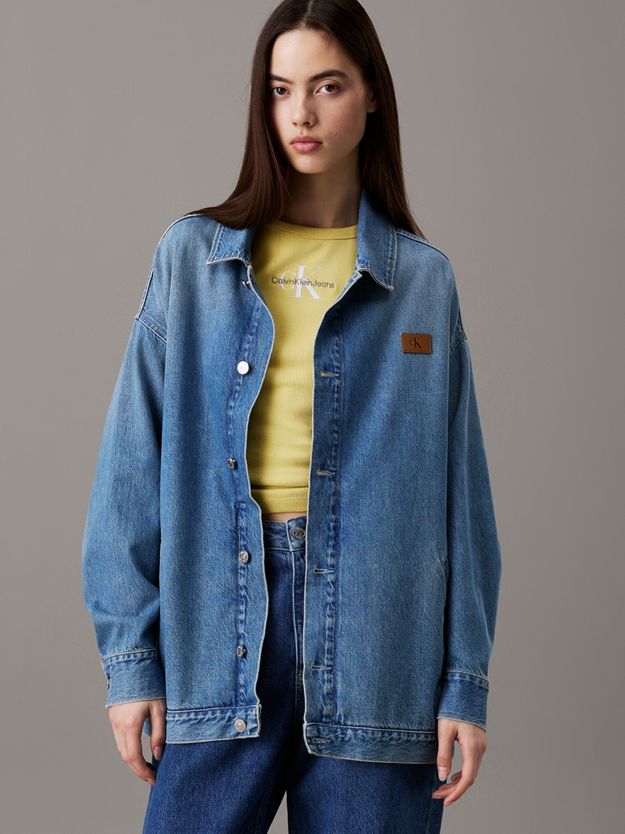 Relaxed Denim Shirt Jacket