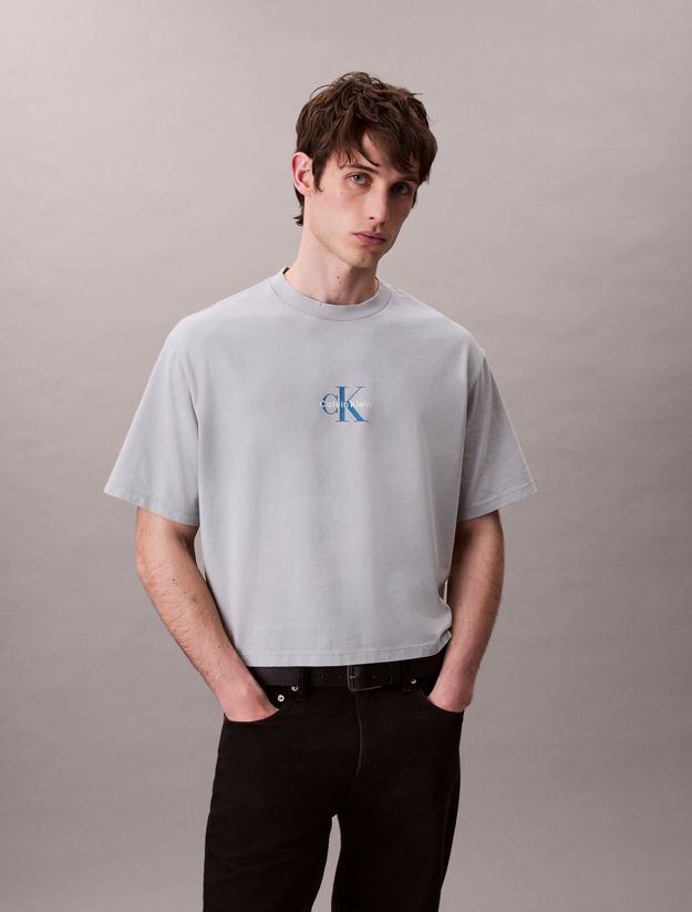 Monogram Logo Washed Relaxed Tee