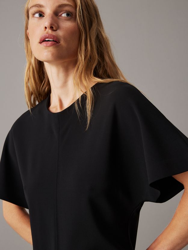 Tailored Viscose Shift Dress