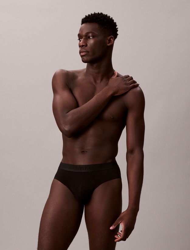 3 Pack Hip Briefs - CK Black