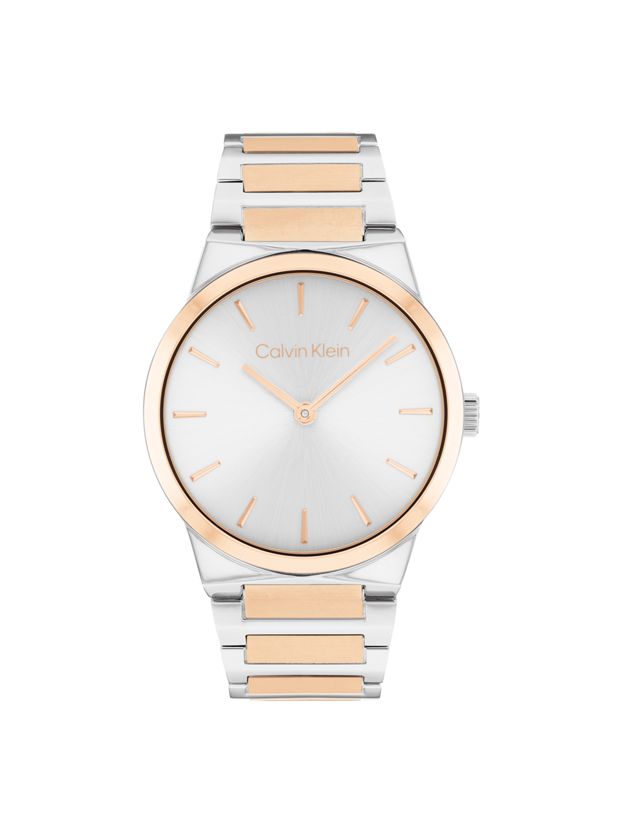 Two-Tone Stainless Steel Bracelet Watch