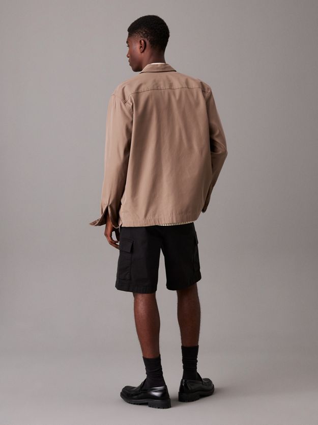 Straight Twill Cargo Shorts