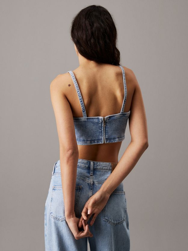 Denim Bralette Top