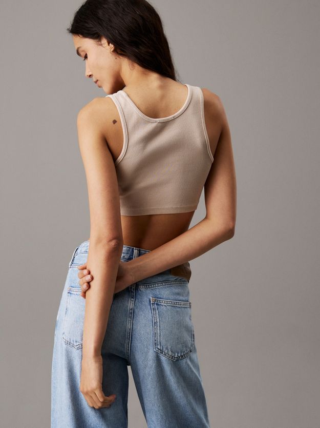 Ribbed Cotton Bralette Top