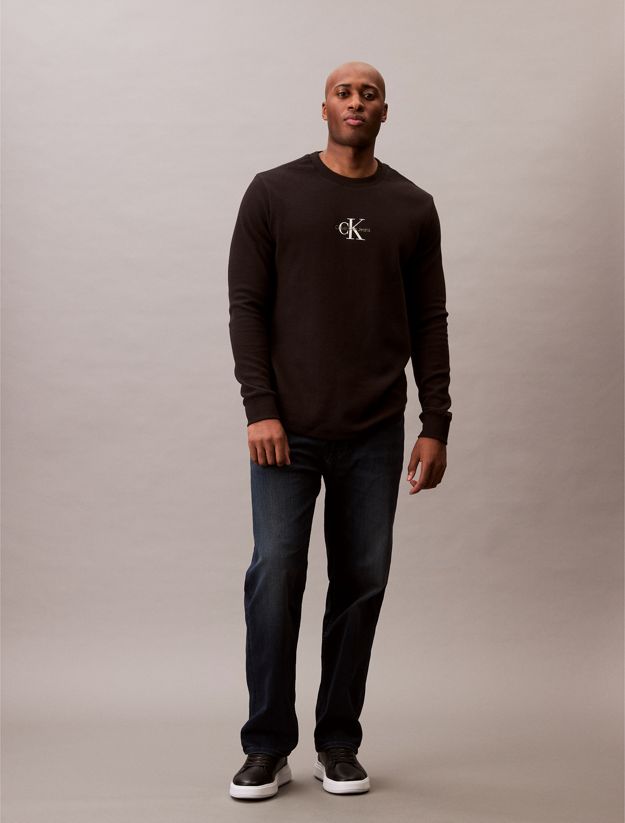 Plus Size Long Sleeve Waffle T-shirt