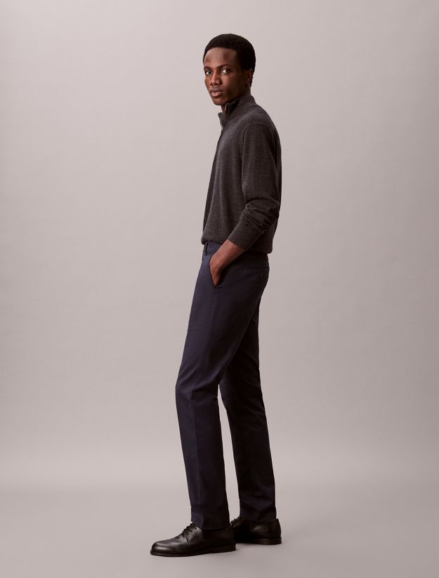 Slim Sateen Chino Trouser