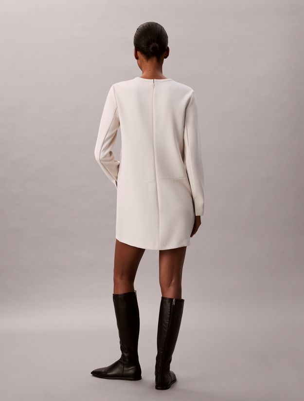 Crepe Tailored Mini Dress
