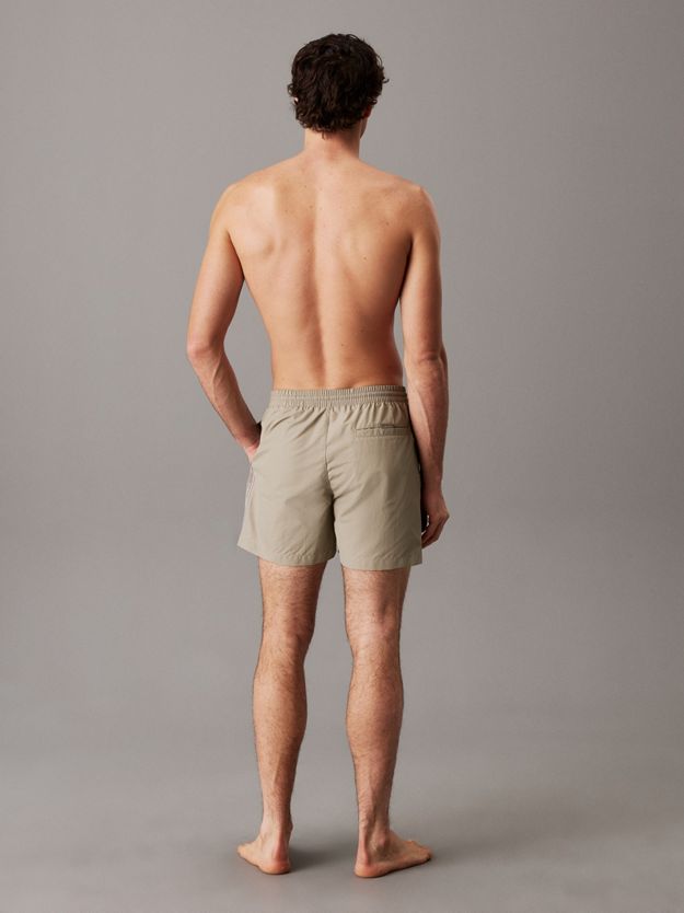 Medium Drawstring Swim Shorts - Logo Tape