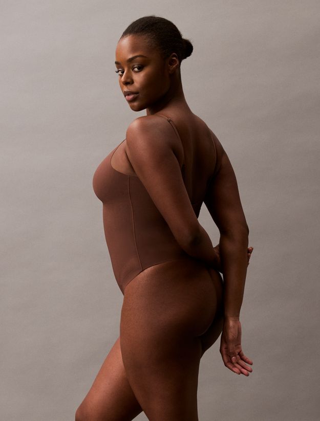 Sculpted Shapewear Bodysuit - Stay Put Mesh