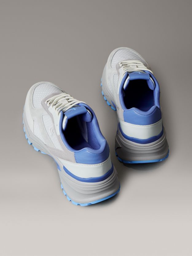 Leather and Breathable Mesh Trainers