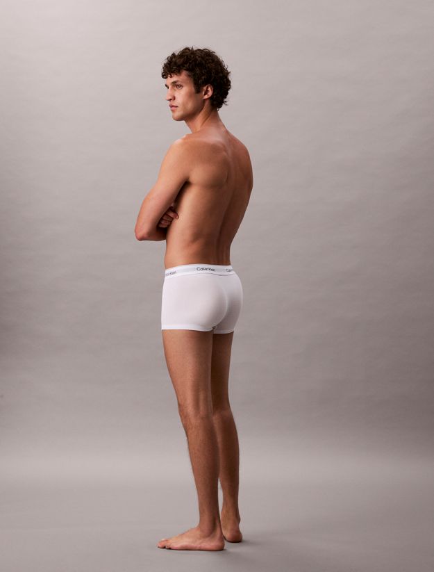 3 Pack Low Rise Trunks - Icon Cotton Stretch