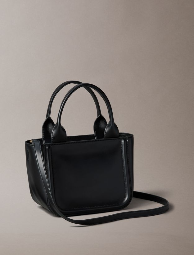 Embossed Monogram Logo Small Tote Bag