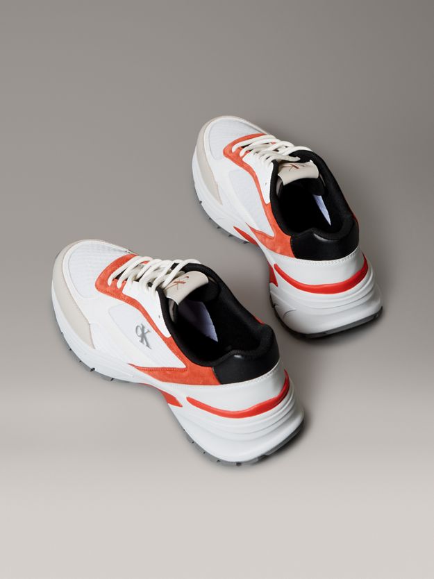 Leather and Breathable Mesh Trainers