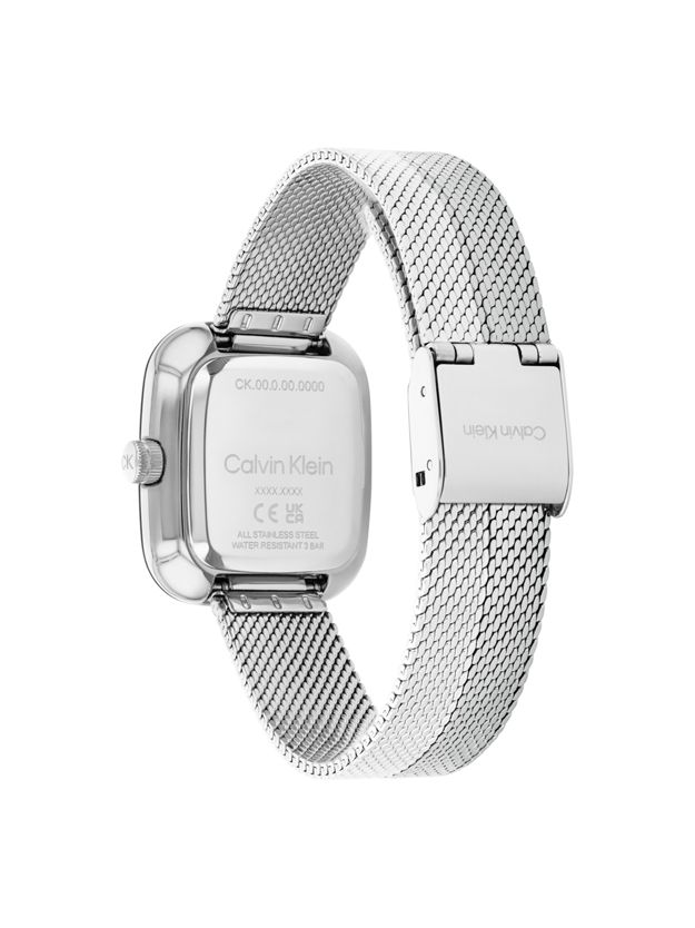 Sculpted Square Mesh Bracelet Watch